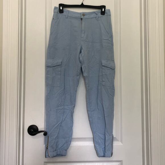 Guess Men's Cargo Pants Straight‎ Leg Mid Rise Airway Blue Size 30 x 27 NWT - Picture 1 of 8